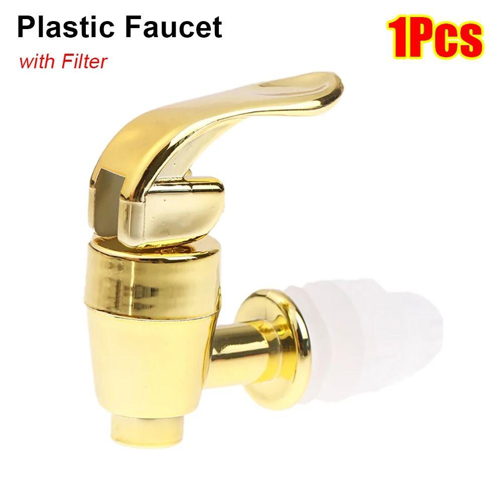 

1Pcs Gold Glass Wine Bottle Faucet Plastic Water Dispenser Switch Tap Bibcocks Beer