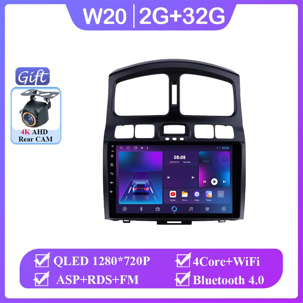 

Android 14 Для Hyundai Santa Fe SM 2000-2012 Стерео WIFI Навигация Мультимедиа GPS Экран Автомагнитола Головное устройство Carplay 2 Din DVD