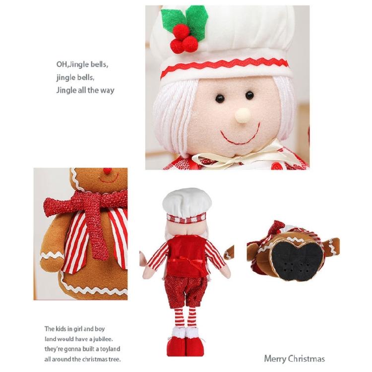 Christmas Gnome Cook Telescopic Figures Cute Doll Decoration Holiday Present