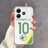 Case for Xiaomi Redmi Note 14 Pro Plus 14C 9 10 11 10S 11S 12 13C 12S A4 Note 13 Soft Phone Cover FootBall Number
