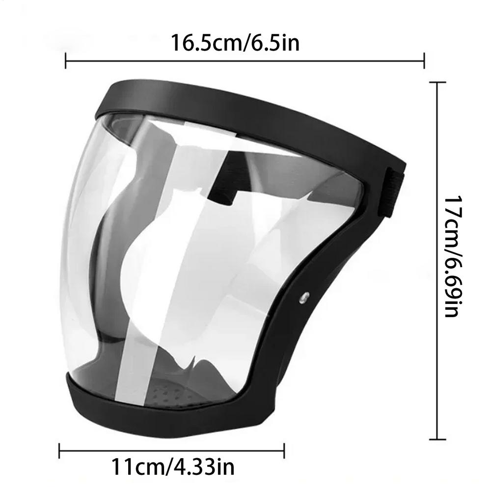 Anti-Fog Face Cover Protection Mask Splashproof Transparent Facial Protector FaceMask Full Face Shield Protection Face Cover