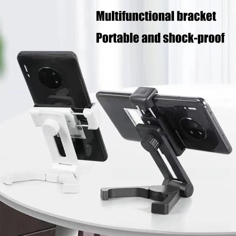 Cellphone Holder Lazy Bracket for Phone Folding Height Adjustable Tabletop Support Stand Pocket Holder Stand