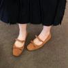 Fashion SUOJIALUN 2025 Autumn New Brand Women Flat Shoes Fashion Bow-knot Round Toe Ladies Mary Jane Shoes Soft Flat Heel Boat Shoes