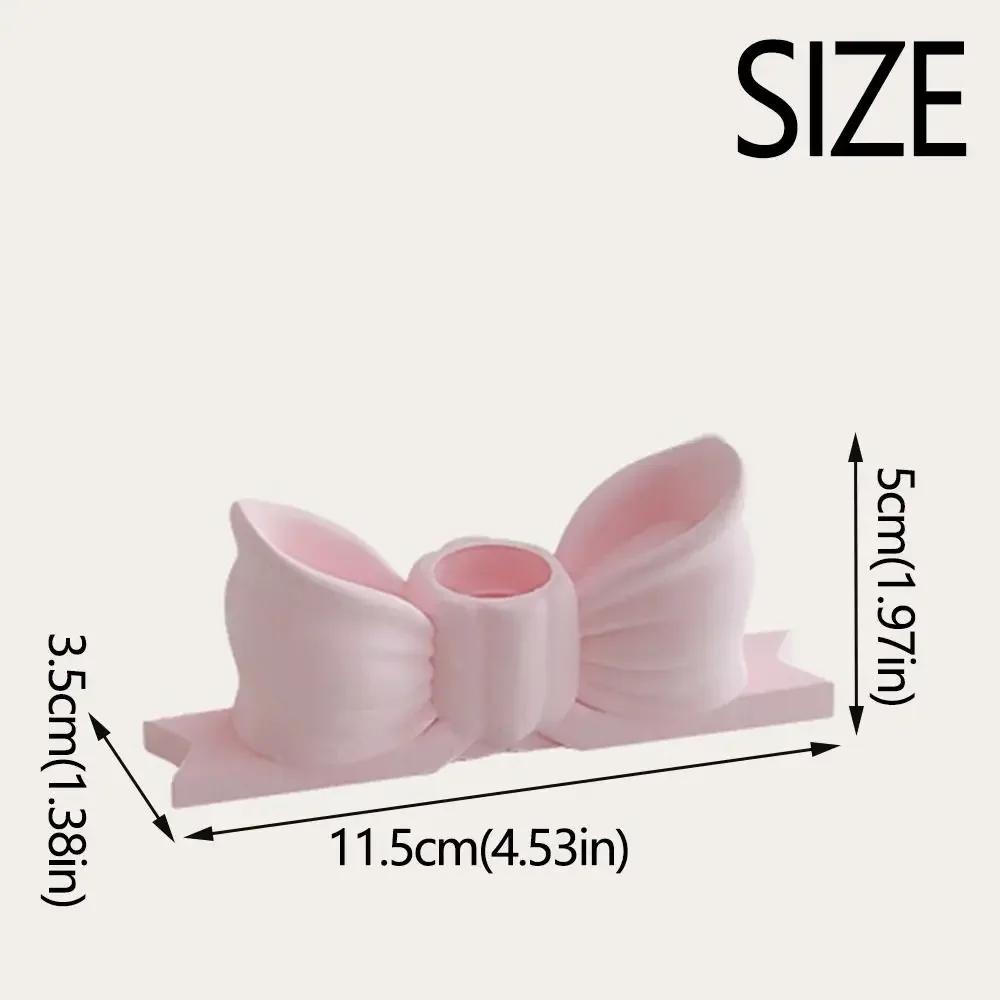 Candlestick Candle Holder Gypsum Bow Candles Candelabra Home Decorative Candle Wedding Dinning Birthday Gift Party Home Props