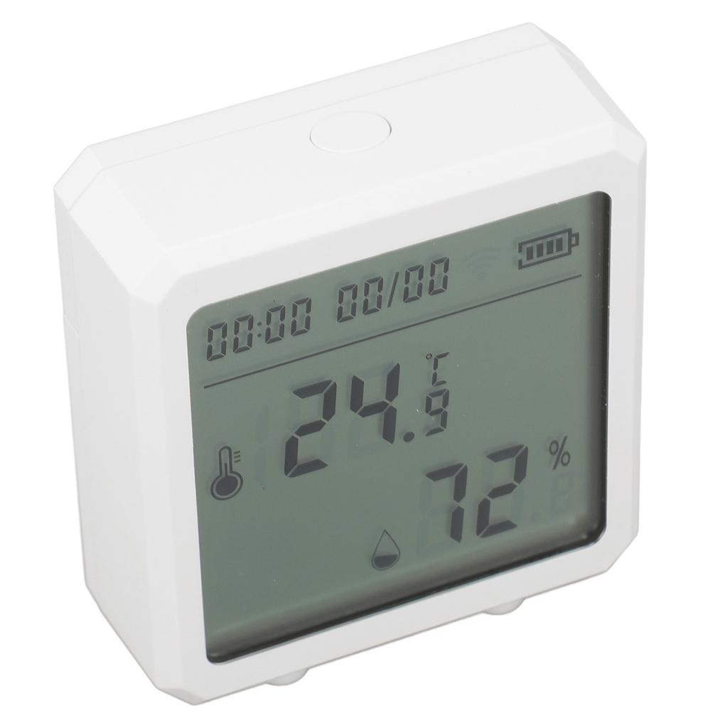 Temperature Humidity Meter LCD Display Wifi Alarm Function Voice Support Digital Hygrometer Thermometer for Indoor