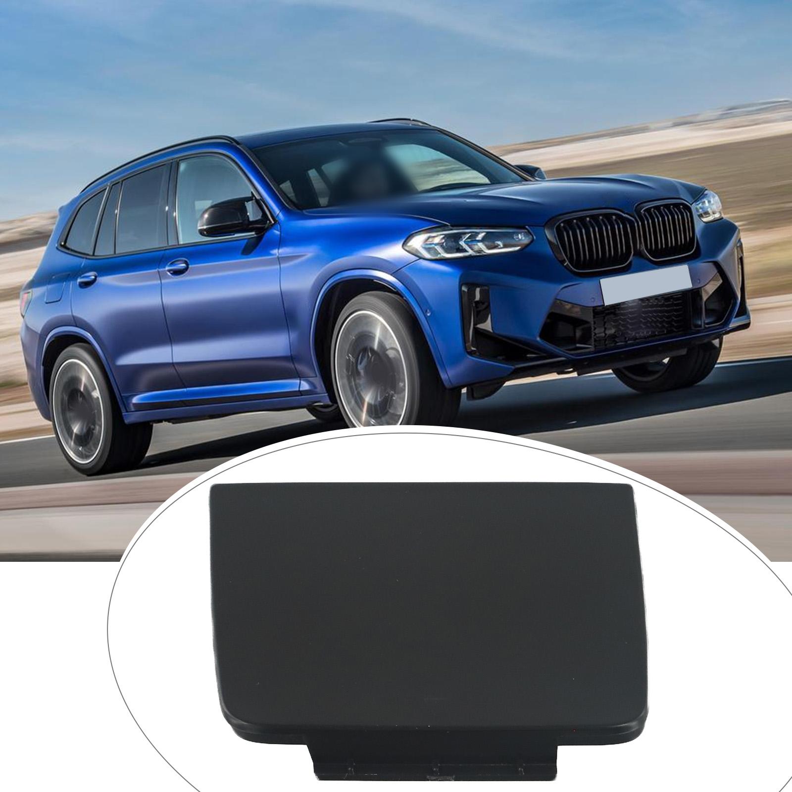 

Sleek and Black Rear Bumper Tow Hook Eye Cover Cap for BMW X4 F26 2015 2018