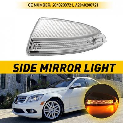 1X Left Side Door Turn Signal Mirror Amber Light For Mercedes C300 C350 C63 AMG