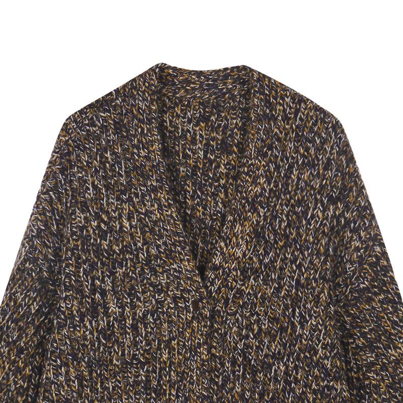 LESS 2024 Fall Lambswool V-Neck Cardigan