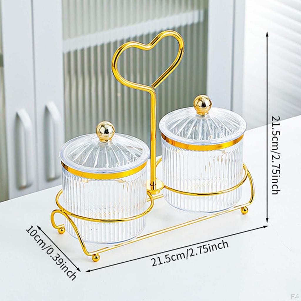 Food Storage Jar Nut and Candy Serving Tray Easy To Refill Multi Compartments Platter Nordic Dried