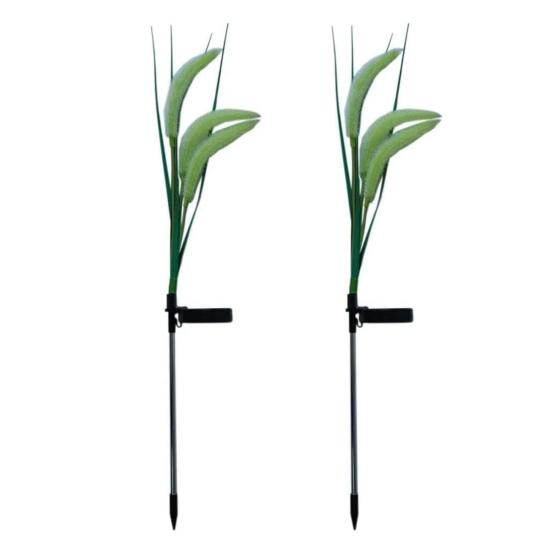 Solar Foxtail Light LED Foxtail Grass Solar-Powered Garden Light Decorative Light-up Foxtail Plant for Outdoor Yard Patio Lawn