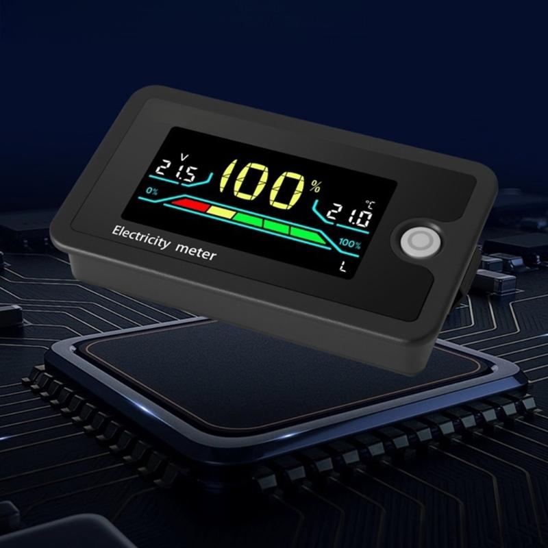 8-100V Battery Capacity Indicator LCD Car Motorcycle Voltmeter Electricity Meter Digital Battery Charge Levels Indicator