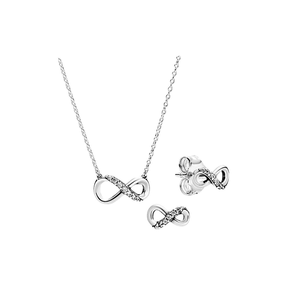 Pandora Eternal Symbol Möbius Jewelry Set Women necklace ZT2191 Box