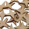 4 Point Star Shapes Wood Cutout Circles Chips Sign Plaque For Making Signs, Gift Tags, Wedding