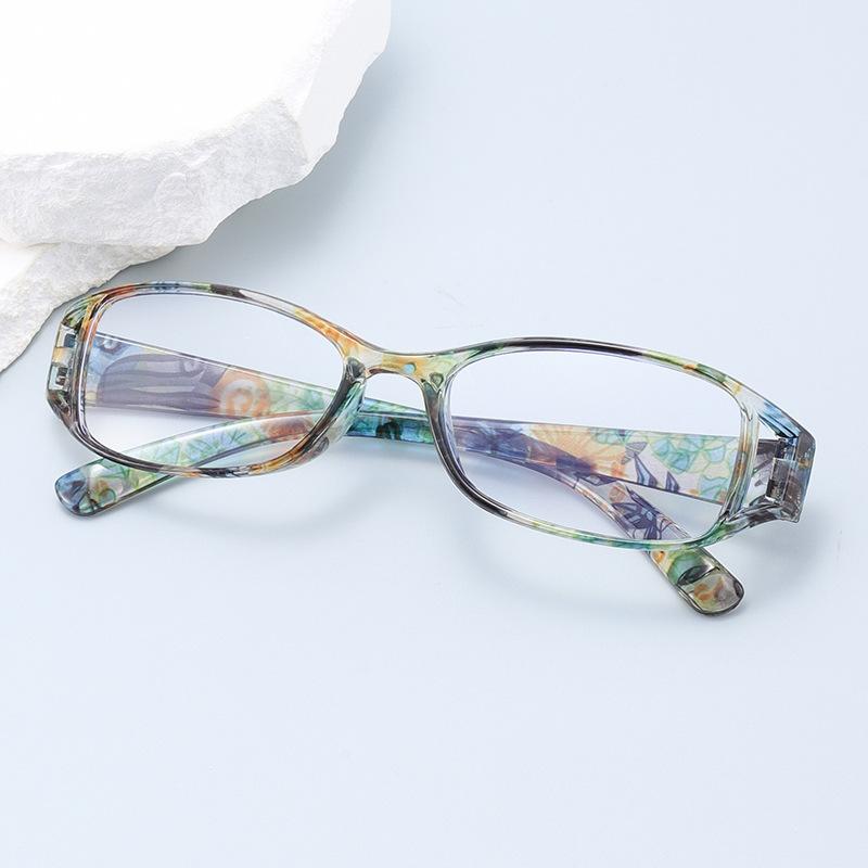 Retro Men Prescription Glasses Printed Women Reading Glasses +1.0 +1.5 +2.0