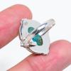Copper Blue Turquoise 925 Sterling Silver Ring V4571, Blue Ring, Oval Ring, Valentin's Day Gift, Gift For Her, Birthday Gift, Handmade Jewelry, Silver