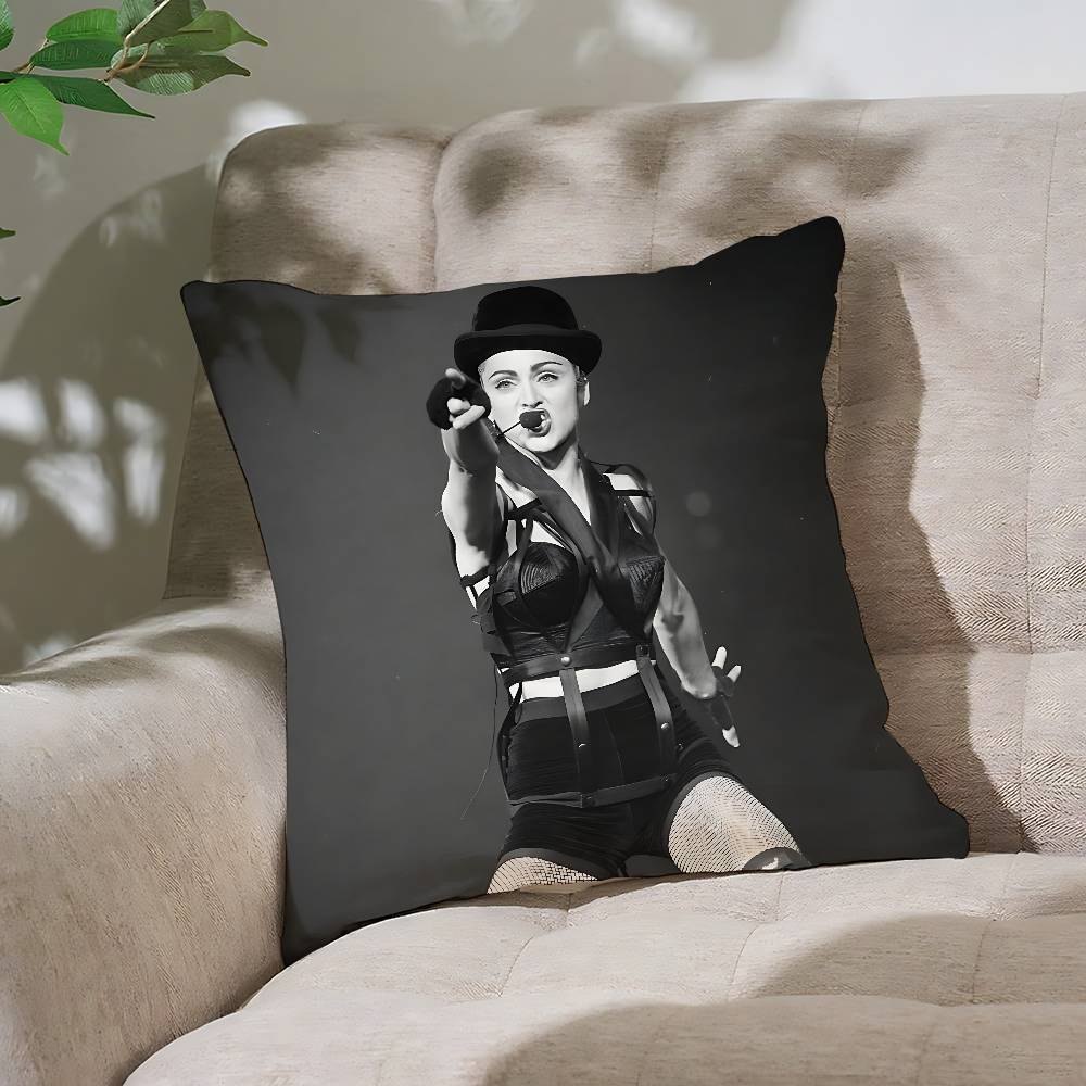 Pop M-Madonna Singer Pillow Case Cushion Cover Soft Cute Throw Pillow Case For Car Sofa Pillowcase Polyester With