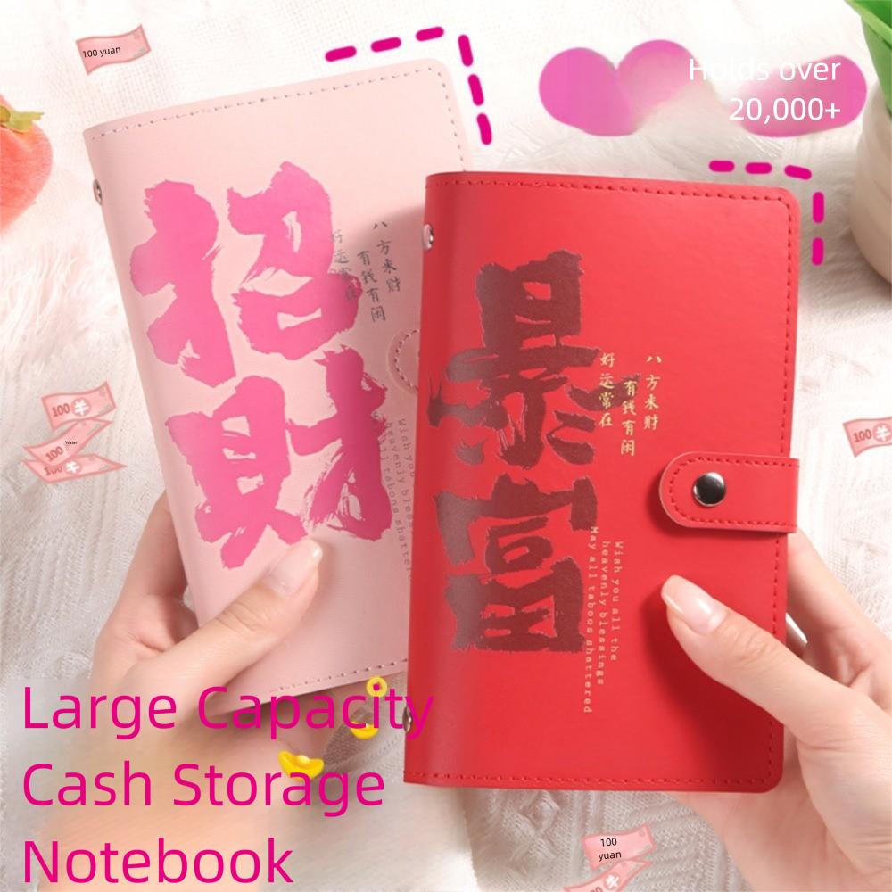 PU Money Collection Book Get Rich Overnight Savings Binder Mini Binder Savings Challenge  Couples