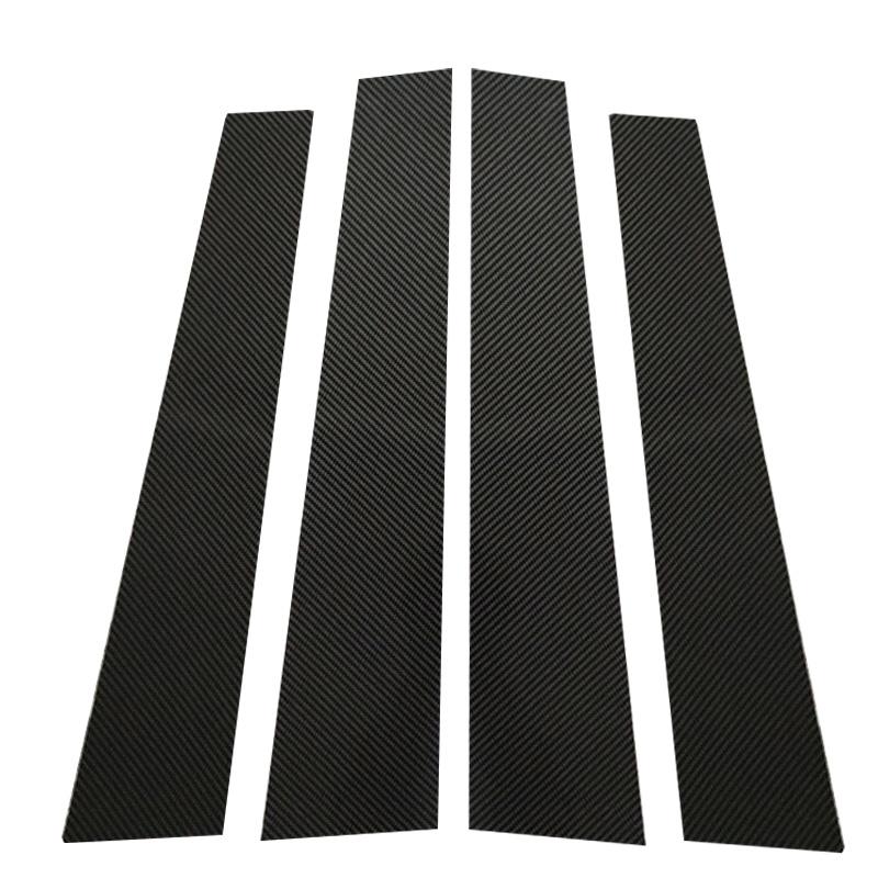 

4 шт. наклейки на столбы автомобиля для Porsche Cayenne 9PA Chassis E1 2003-2008 2009 2010 авто карбоновые черные дверные оконные накладки углеродного волокна черного