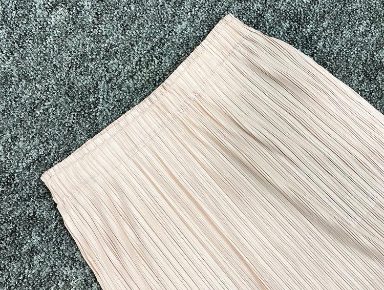 Kadın Miyake Pileli A-Kesim Etek, Büyük Beden, Yaz 2025 Koleksiyonu