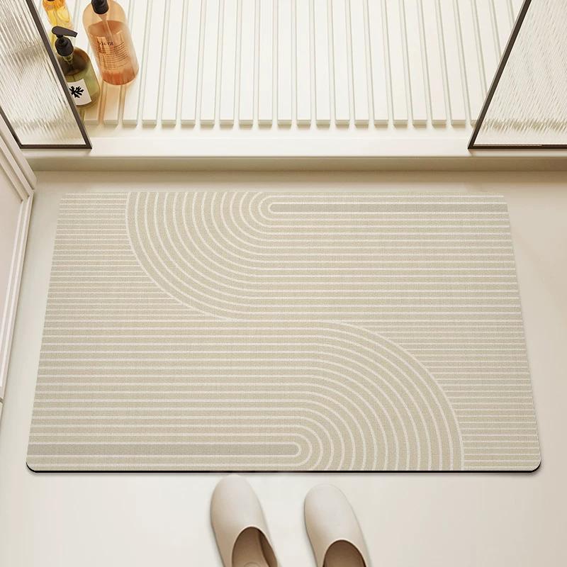 Bathroom Mats Mat Soft Diatom Ooze Absorbent Silicone Non Slip Toilet Toilet Toilet Doorway Carpet Bathroom