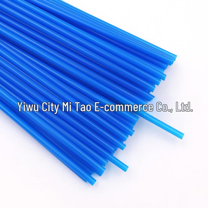 

Разноцветные одноразовые пластиковые трубочки для DIY проектов, 6x190мм, плоский и прямой дизайн для детей 6*190mm