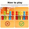 12pcs Wooden Doll Color Memory Games - Children's Puzzle Games, Parent-child Interactive Activities, and Creative Board Games