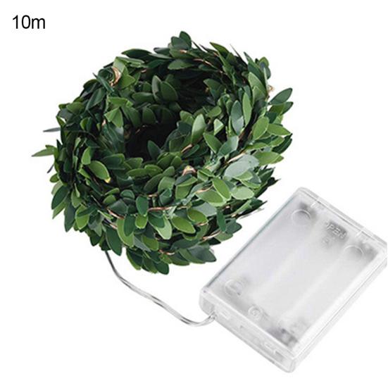 

3/5/10 м медная проволока светодиодный сказочный лист огни струнная гирлянда декор для свадебной вечеринки 10M