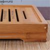 Chinesisches Teetablett aus Holz, Schubladentyp, Entwässerung und Wasserspeicher, traditioneller Teetisch, rechteckiges Serviertablett, Zubehör