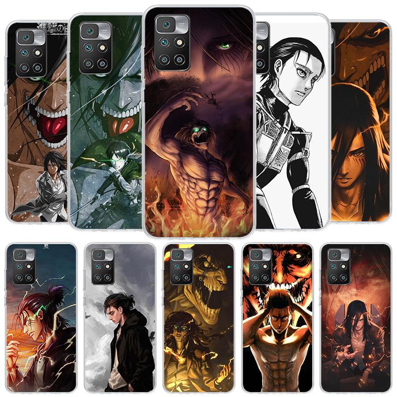 Attack Eren Cover Phone Case For Xiaomi Poco F7 Ultra X7 X6 X5 Pro M7 Redmi 15C 15 13C 13 12C 12 10C 10 9A 9C 9T 9 Shell Poco F7