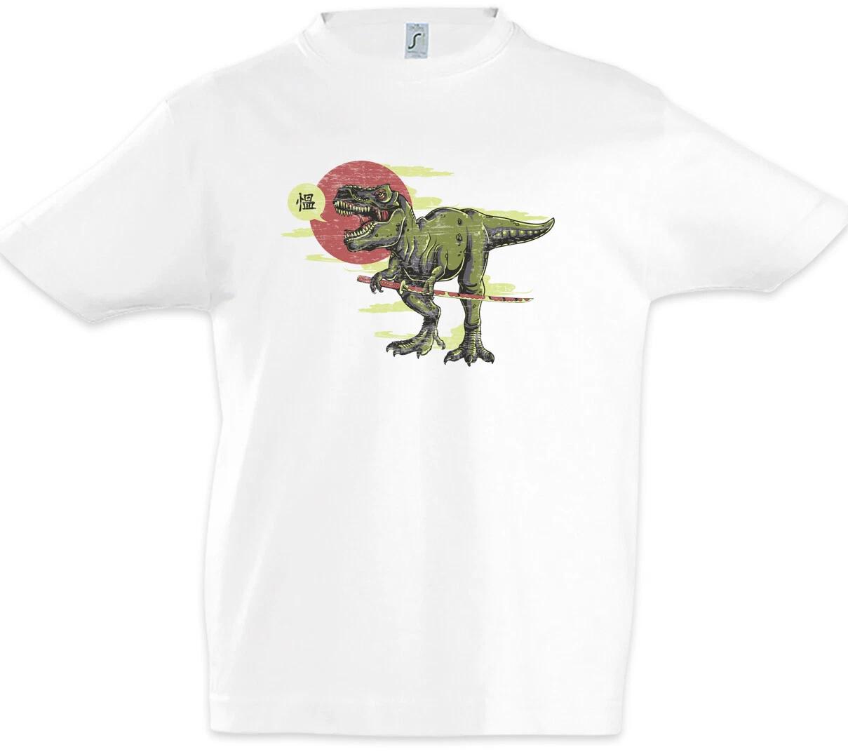 Tyrannosaurus Samurai Kids Boys kids boys T-Shirt Ninja Rex T-Rex Warrior Dinosaur 150