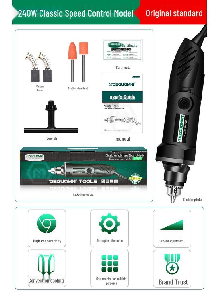 Menite High-Power Electric Grinder: Compact High-Speed Polishing, Cutting, and Engraving Tool.