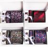 Men's Business Executive Tie Set: Includes 6 Pieces - Collar Tie, Bow Tie, Pocket Square, Cufflinks, and Tie Clip In a Gift Box.