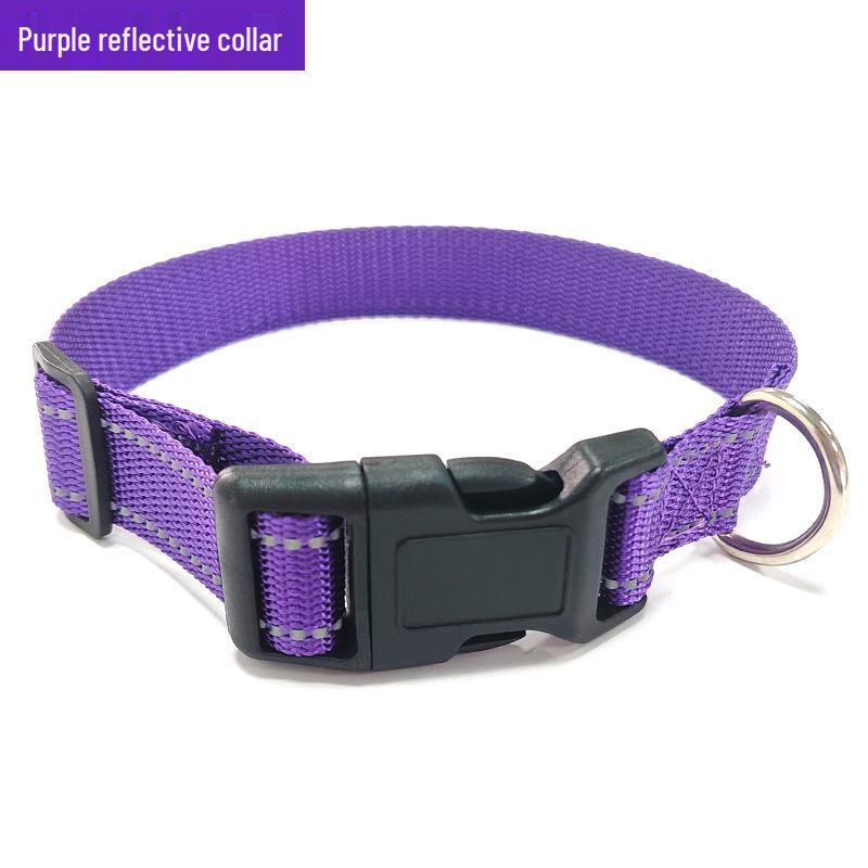 Reflective Adjustable Large Dog Collar - Non-Choke Design