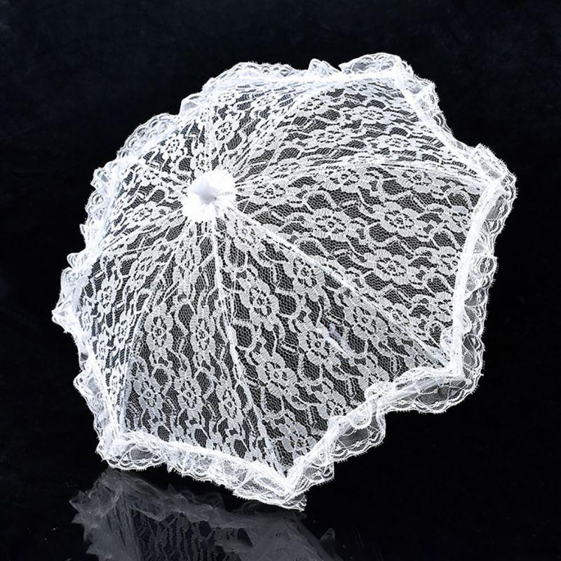 Spitze Hochzeit Schießen Sonnenschirm Regenschirm Dame Kostüm Zubehör Braut Party Dekoration Foto Requisiten