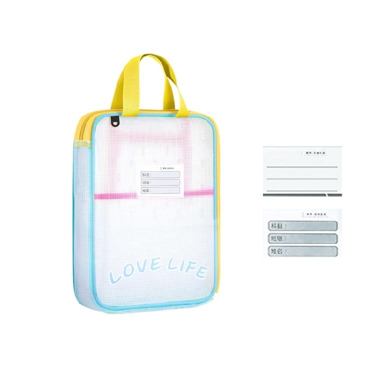 

Waterproof Zipper Lock Storage Document Bag for Home or Offices Documents Carriers Wallets Zipped Wallet for Paperwork жёлтый