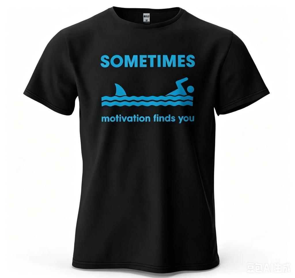 2026 New For Sometimes Motivation Finds You Printed Unisexs TShirtcotton Humorous Graphic Tees For Unisexs Tops Tees Streetwear