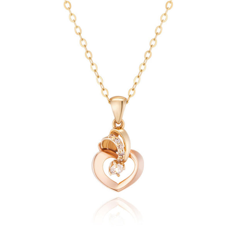 

MAISON DE SHE 14K Gold Heart Apple Necklace BS01006N Combi