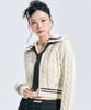 ZEROPLANET Coty Cable Knit Zip-Up [Ivory]