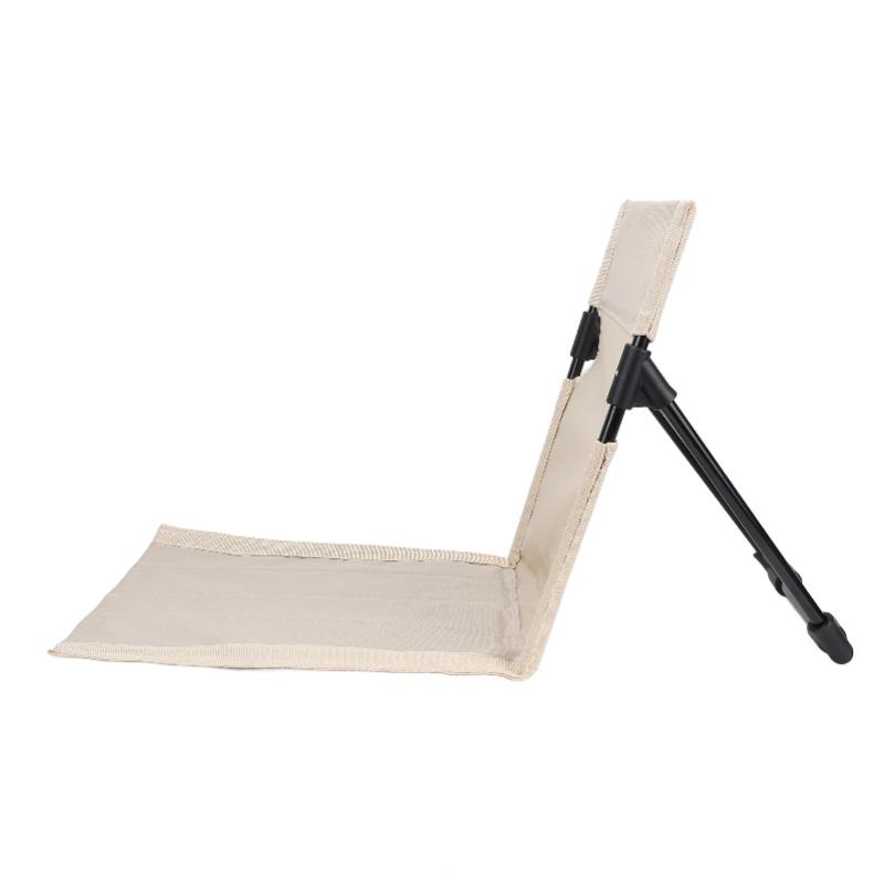 Strand-Bodenstuhl mit verstellbarer Rückenlehne, faltbar, tragbar, leicht, atmungsaktiv, Camping-Bodenstuhl für den Außenbereich, Angeln