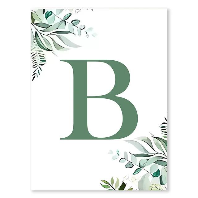Forest Baby Personalized Name Green Canvas Painting Cartoon Animals Poster Children's Bedroom Wall Art Print Picture Room Decor