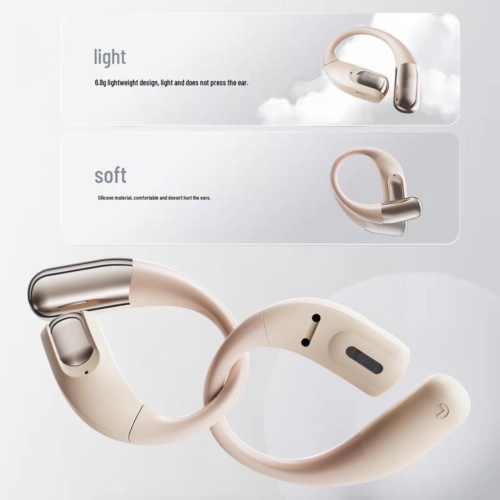 2025 Air Conduction Wireless Bluetooth Noise-Cancelling Sports Earphones with High-Quality Sound & Long Battery Life
