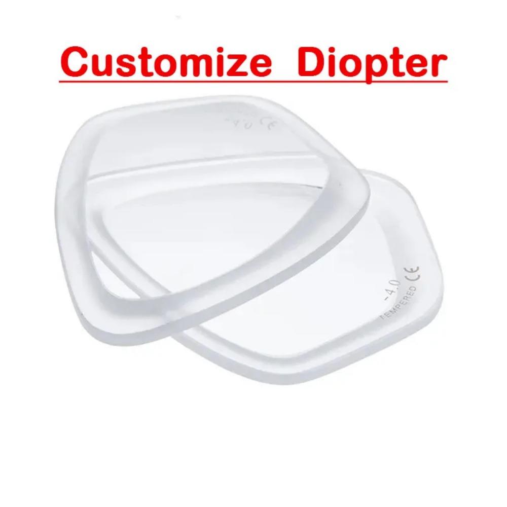 Personalizați mască optică de scufundare corectivă pentru adulți, lentilă de sticlă pentru miopie, mască de înot, dioptrie, de la -1,5 la -5,0 pachet în cutie neagră
