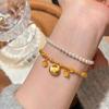 24k Flower Lucky Bag Bracelet Light Luxury High Sense Fashion Does Not Fade Bracelet Jewelry Women