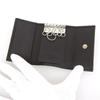 Excellent GUCCI Key Holder  Guccissima Interlocking G 6-row Black Leather Mens 181680 Used