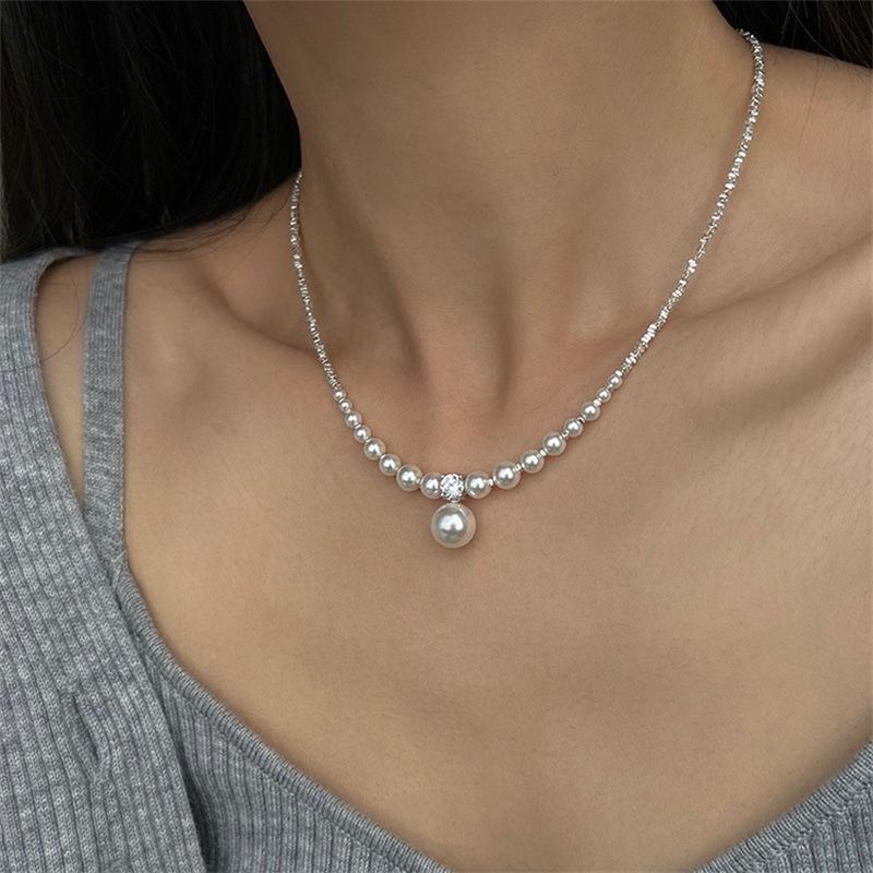 

Yuanyou S925 Стерлинговое серебро Циркониевая паве ожерелье-замок