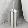 Badezimmer Toilettenbürstenhalter Set Edelstahl Schwarz Quadratisch Reinigungsgeräte Vertikale Toilettenbürste Badezimmer Reinigungszubehör
