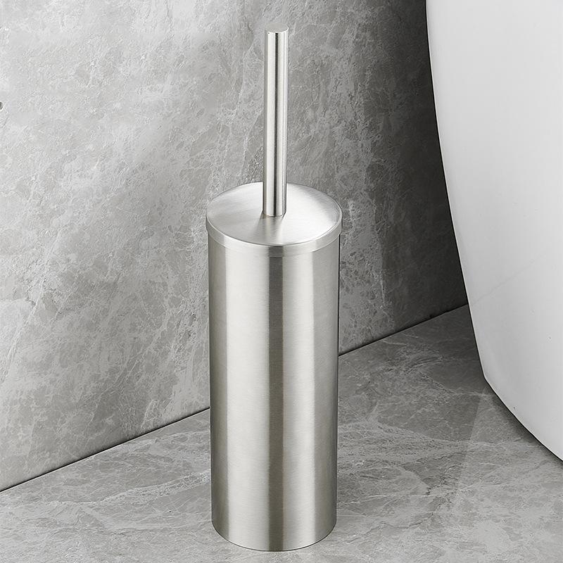 Badezimmer Toilettenbürstenhalter Set Edelstahl Schwarz Quadratisch Reinigungsgeräte Vertikale Toilettenbürste Badezimmer Reinigungszubehör