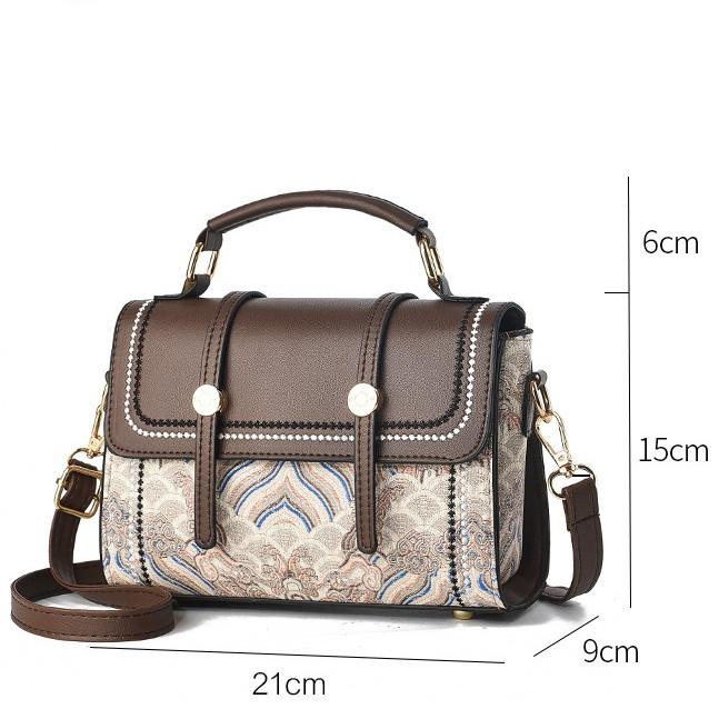 IELGY Ladies Vintage French Mori Style Messenger Bag - Simple & Literary Design
