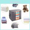 Super Large Versatile Fabric Storage Bag For Bedding And Clothes With Dustproof Design In Purple And Grey Colors