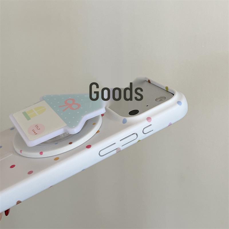 Korean Polka Dot Magnetic Case for iPhone 17/16 Pro Max/15 Pro